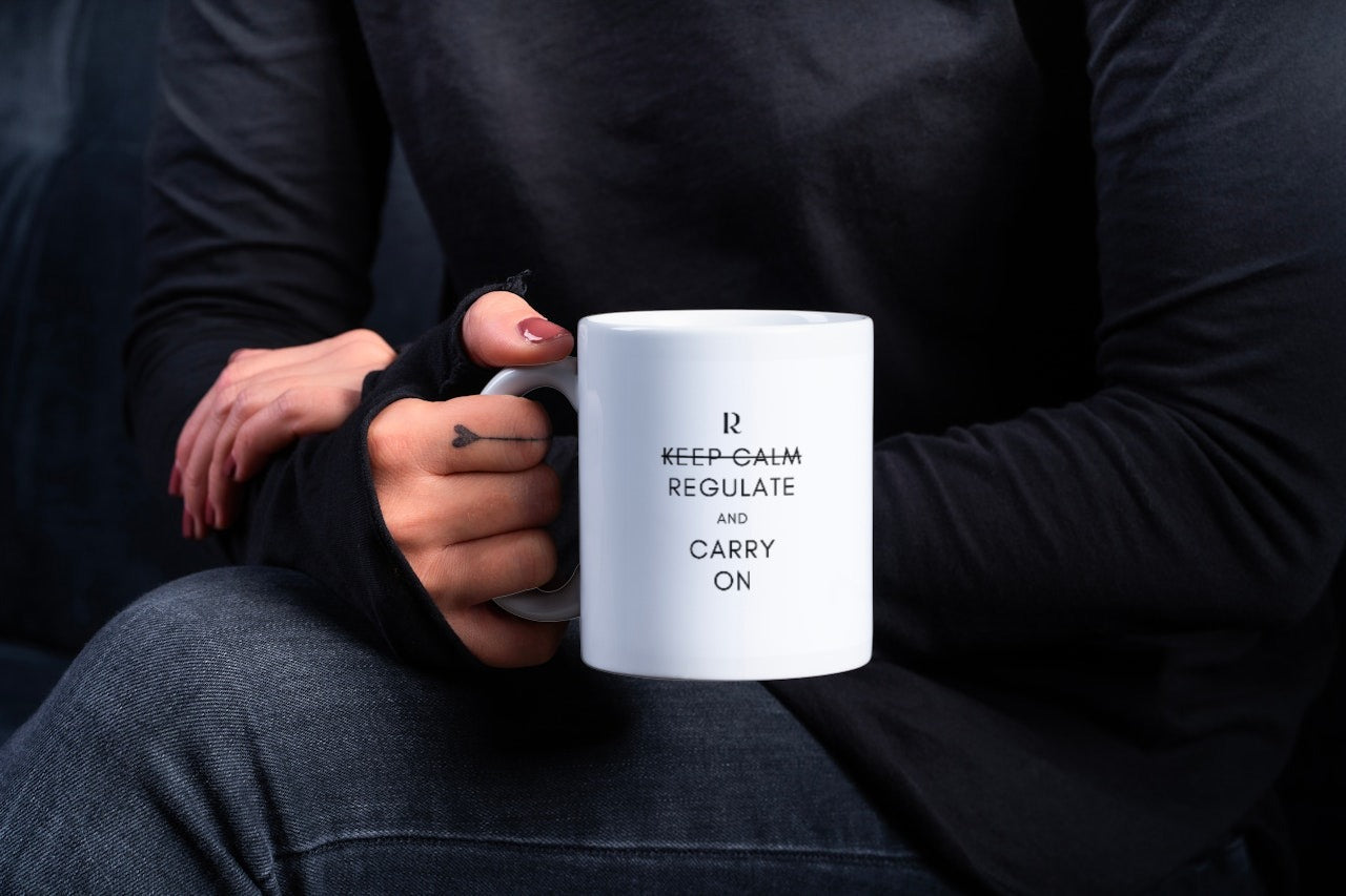 "Regulate and Carry On" Mug