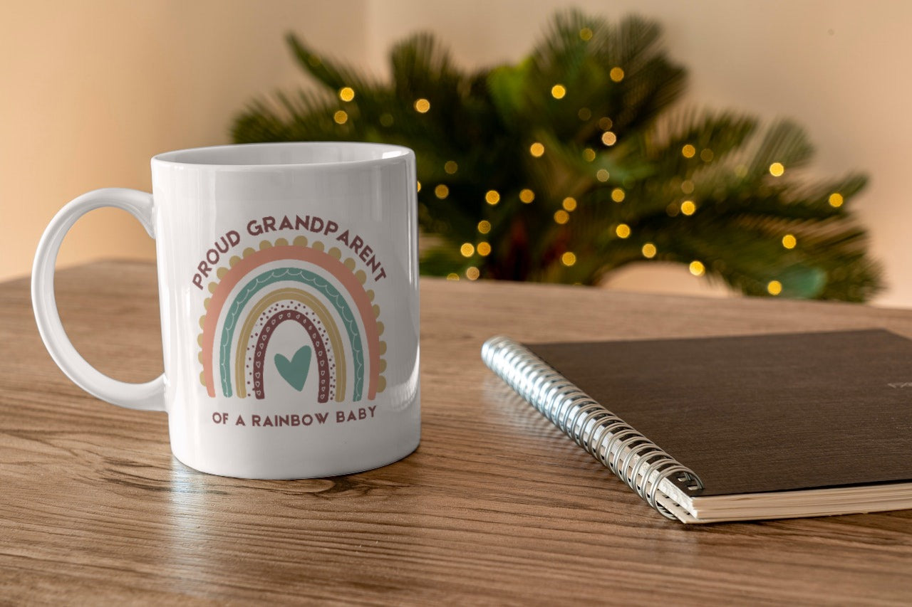 "Proud Grandparent of a Rainbow Baby" Mug
