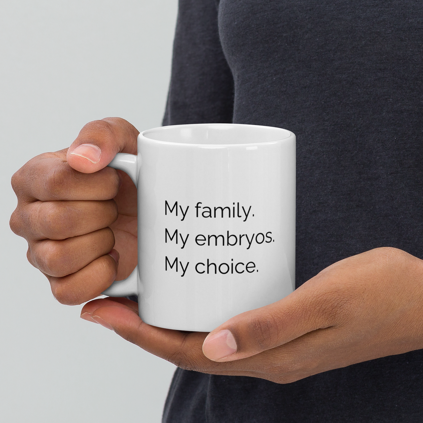 "My Family. My Embryos. My Choice." Mug